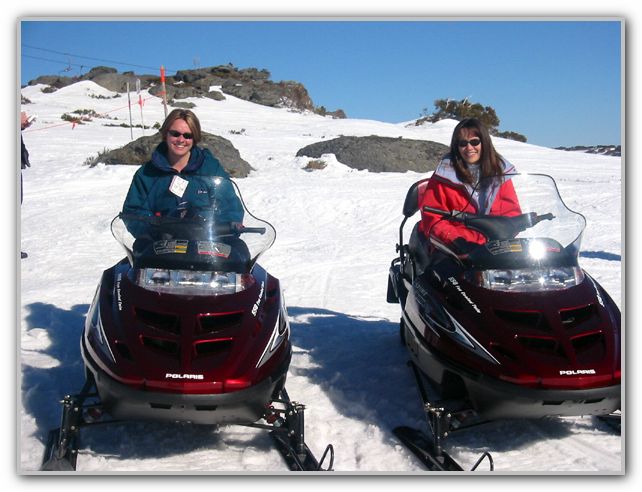 BJ & friend Kristy Skiing at Falls Creek